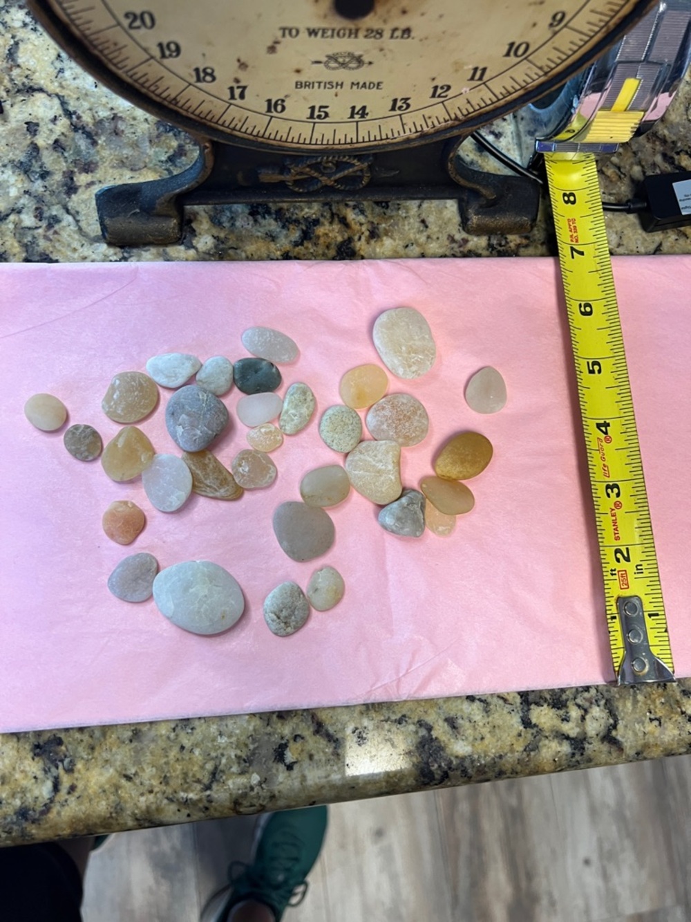 Mixed Potomac River Pebbles - Pastel Natural Tones